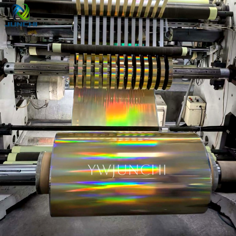 gold pvc holographic film